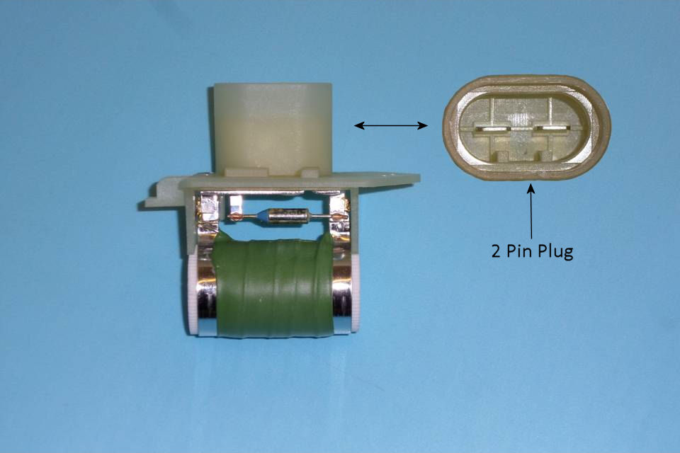 Denso Blower Motor Resistor For Fiat & Lancia Ypsilon (Double Dot Style, DRS09010)